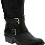 Old Navy Moto Boot - you can wear them up or folded down, but reviews seem to think they're a little harder to wear "up." Image from OldNavy.com.