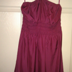 Fuschia Ann Taylor LOFT Halter Dress