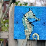 Lissa seahorse wall Comes in wall clock or smaller desk clock