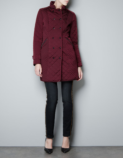 Zara Long Quilted Jacket