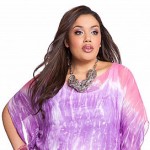 Plus size pink print top from Ashley Stewart.