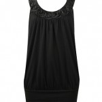 F21 black rosette tank