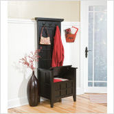 Black+Mini+Hall+Tree+with+Storage+Bench