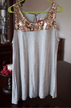 Sequined Tank Top