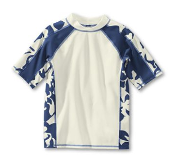 lands' end boys' hibiscus rash guard