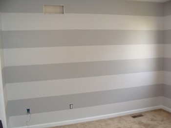 painting stripes tutorial finished room 2