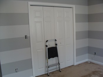 painting stripes tutorial finished room