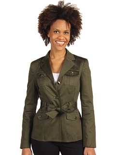 belted safari jacket by anne klein at zappos