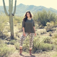 Plus size camouflage pants from Addition-Elle.