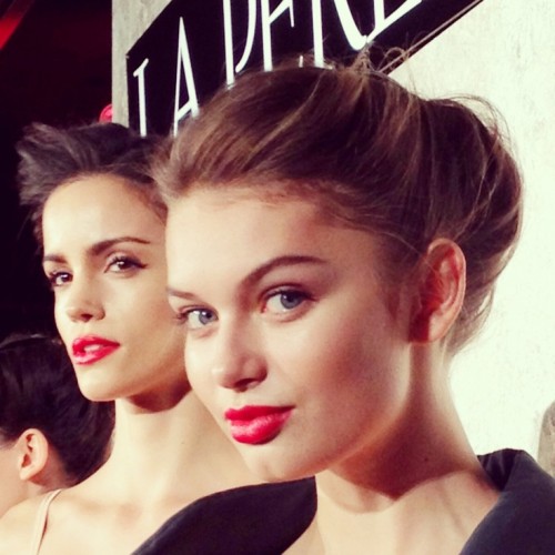 NYFW 2013 red lips