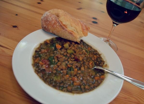 Crockpot Lentil Soup: easy for everyday or entertaining