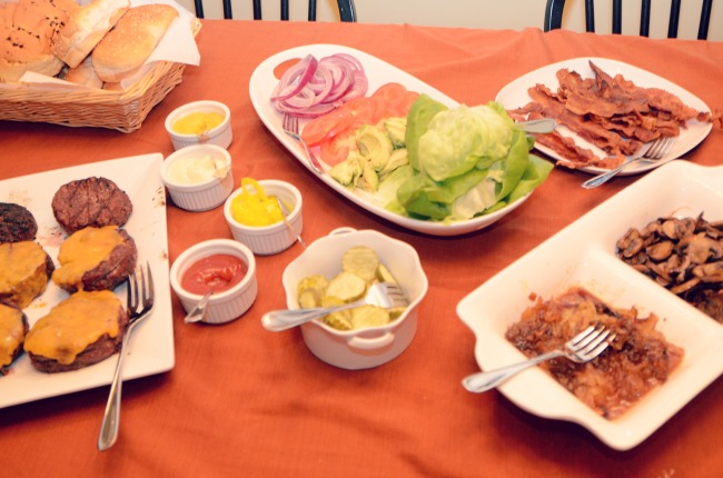 Gourmet Burger Bar - perfect for entertaining!