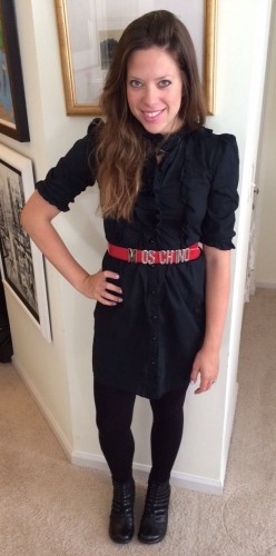 Dress by Alice Temperley for Target; belt by Moschino.
