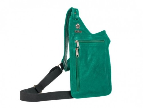 Green leather Baliloca, now on sale for $40